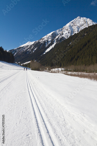 Cross country skiing track