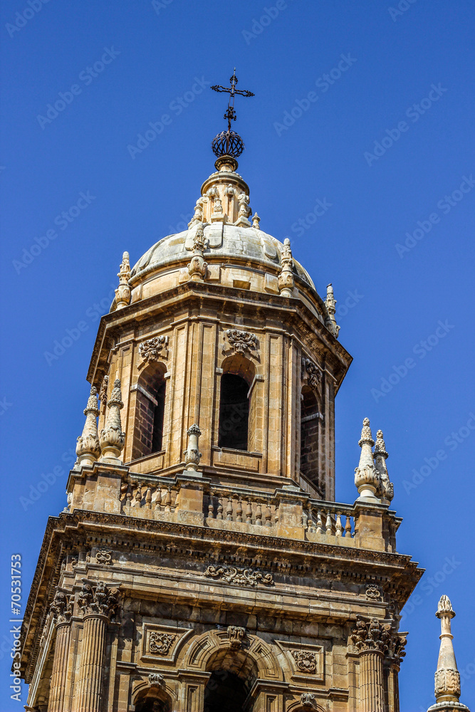 cathedral tower, Jaén, Andalusia, Spain
