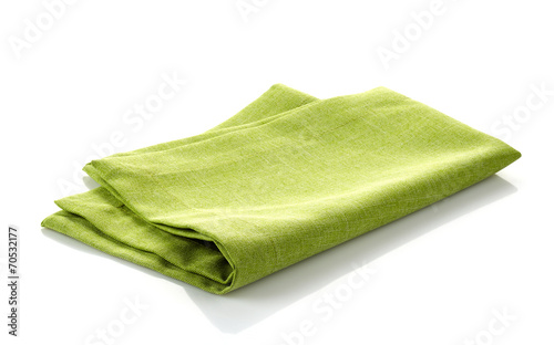 green cotton napkin