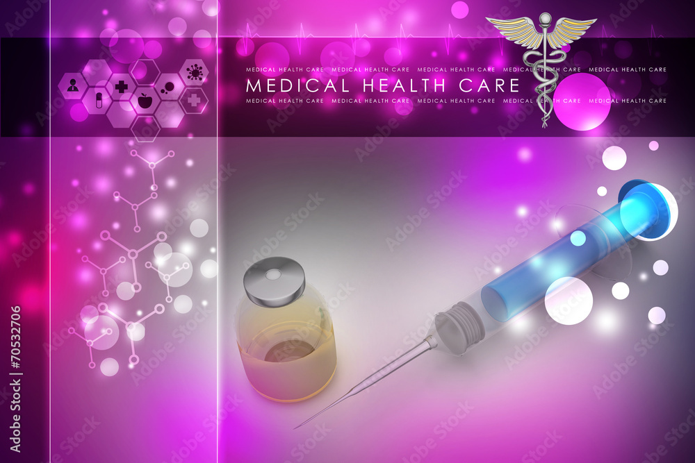 Obraz premium syringe and medicine