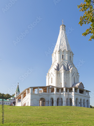 Church of the Ascension and clear sky