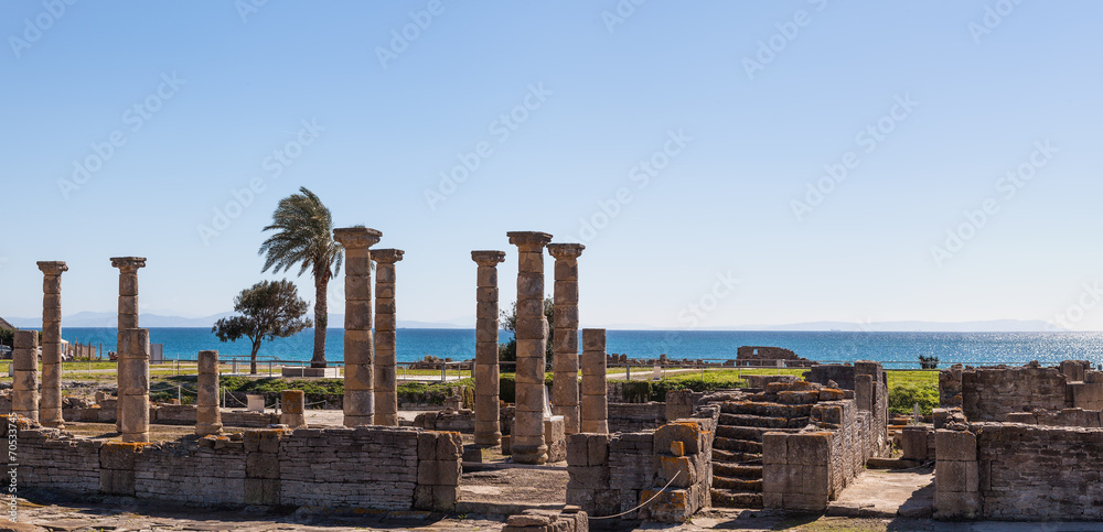 Roman ruins on Spanish coast