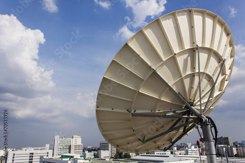 Satellite Dish for Telecommunications