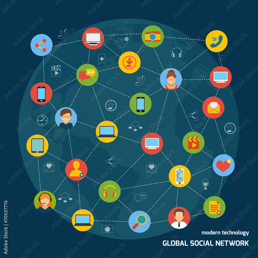 Social network concept Social network concept