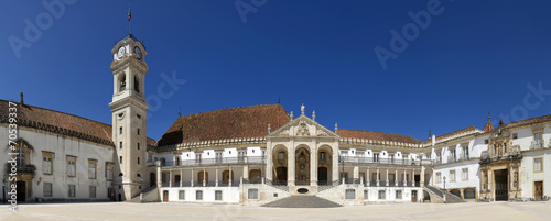 The main building of the University of Coimbra, Portugal