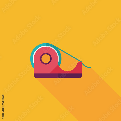 adhesive tape flat icon with long shadow,eps10