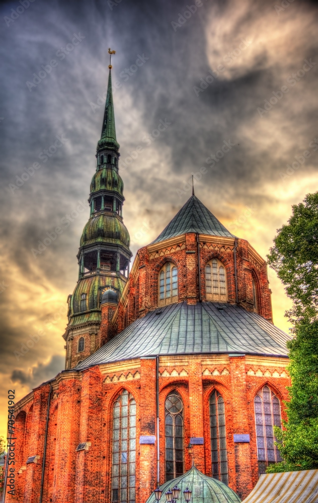 St. Peter Church in Riga - Latvia