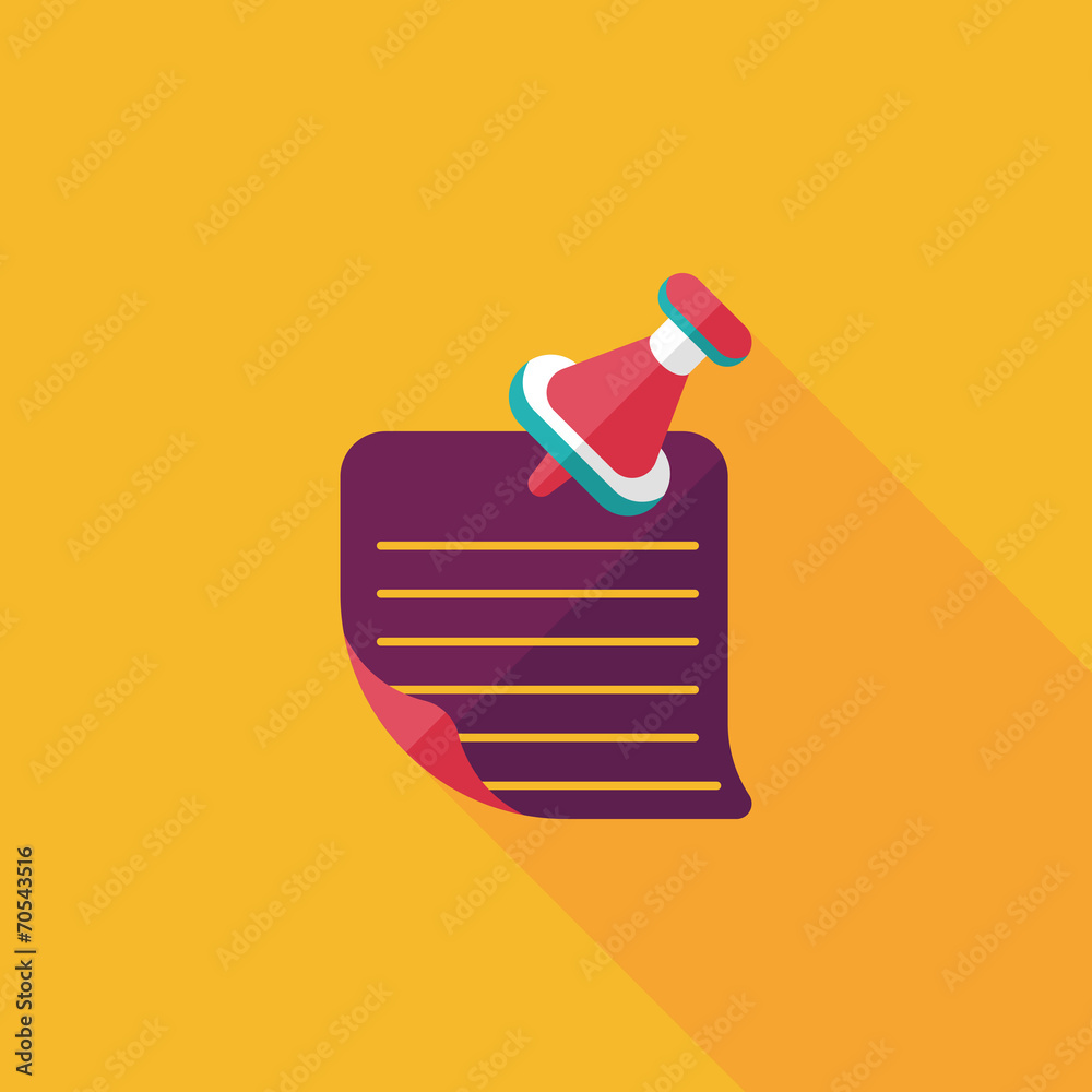 note paper flat icon with long shadow,eps10 note paper flat icon with long shadow,eps10