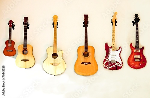 guitars on the wall
