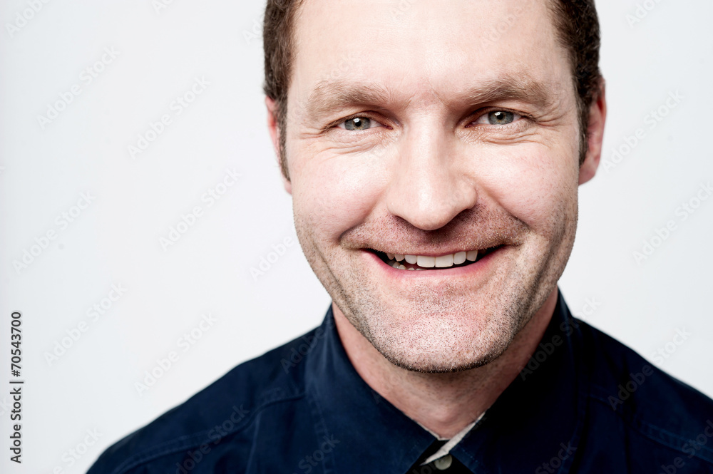 Obraz premium Relaxed middle aged man posing