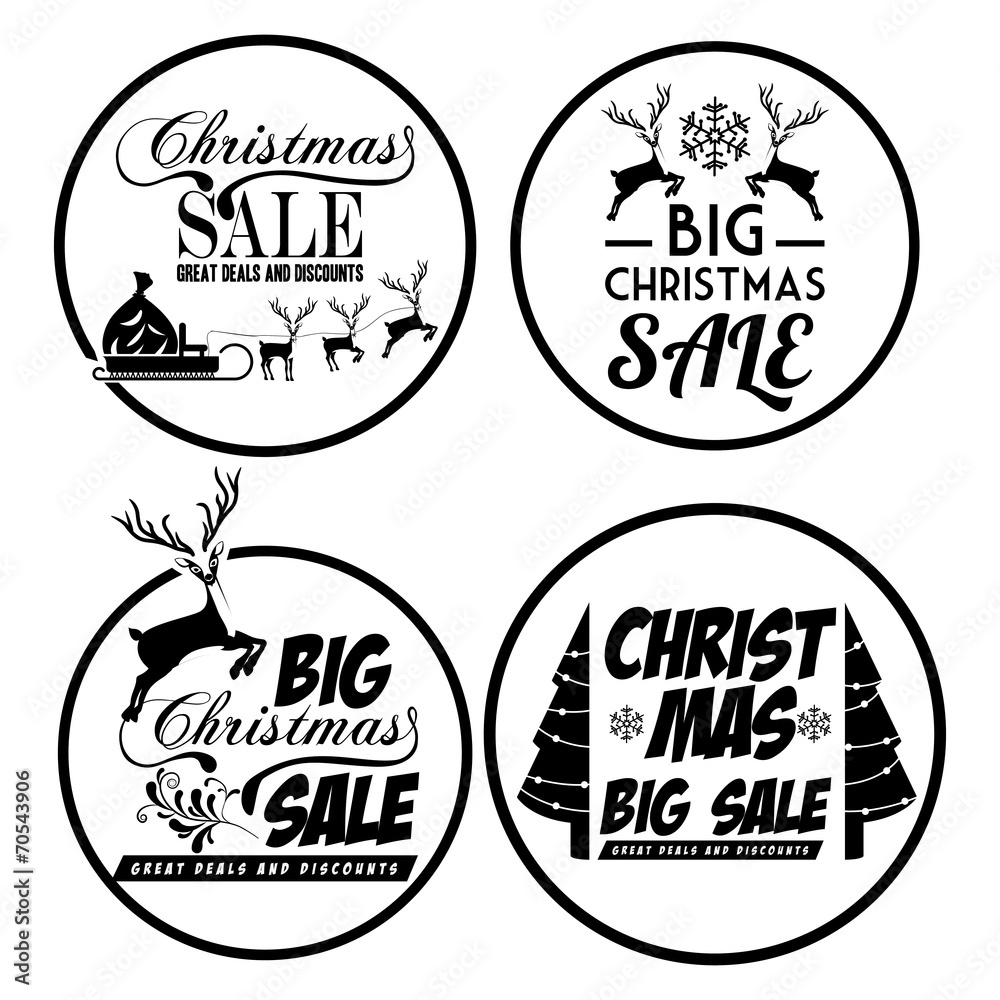 Fototapeta premium Christmas sale