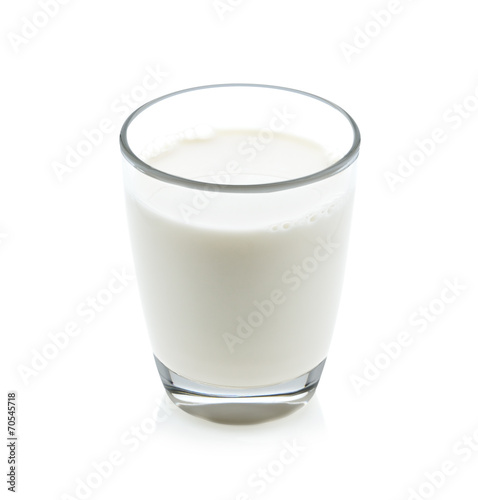 Obraz na płótnie glass of milk isolated on white