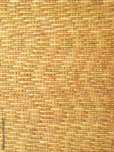 Pattern and design of Thai style bamboo handcraft