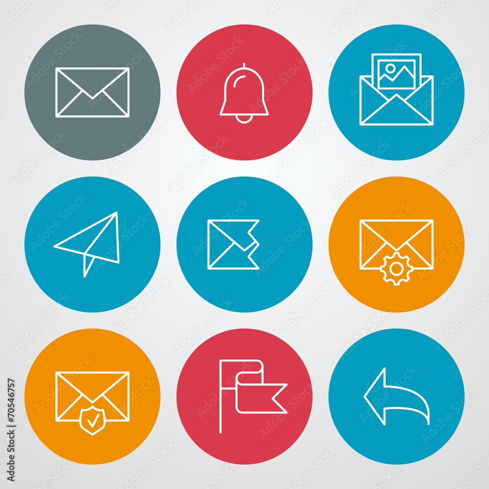 Vector line icons set. For web site design and mobile apps Vector line icons set. For web site design and mobile apps