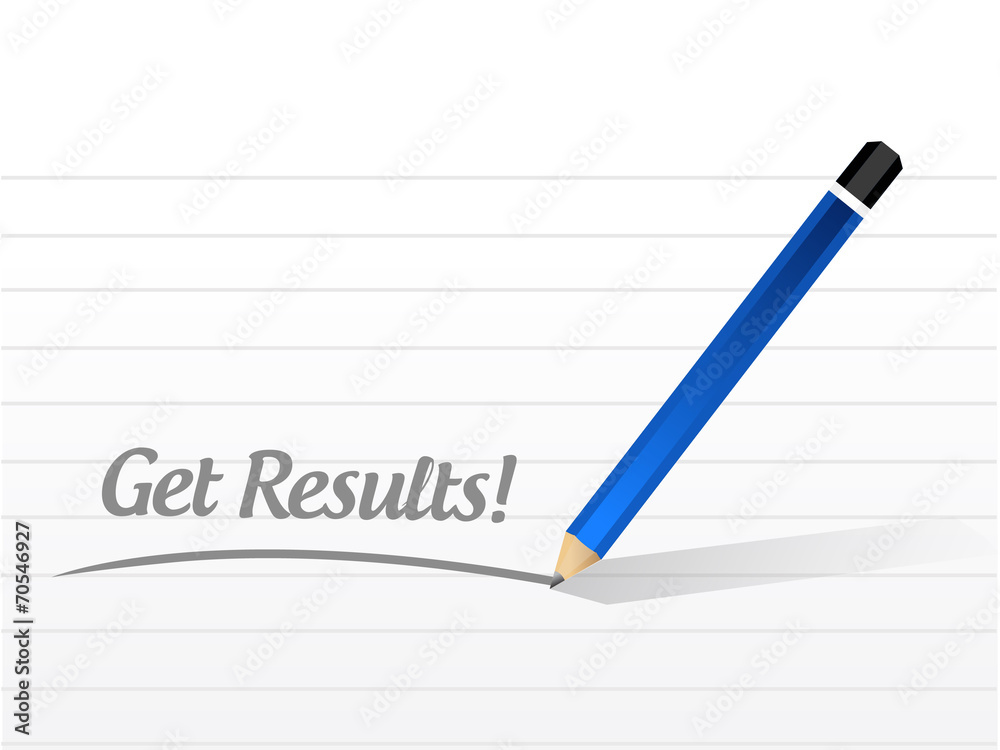 get results message illustration design get results message illustration design