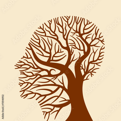 human brain, green thoughts