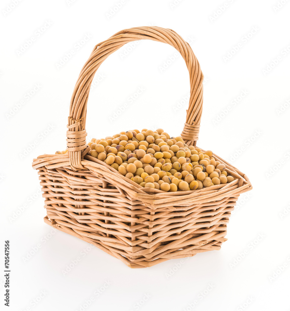 Soybean isolated on white background