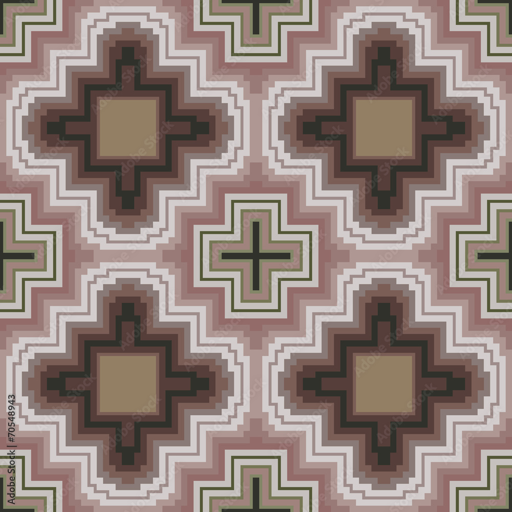 Seamless pattern in soft cocoa hues