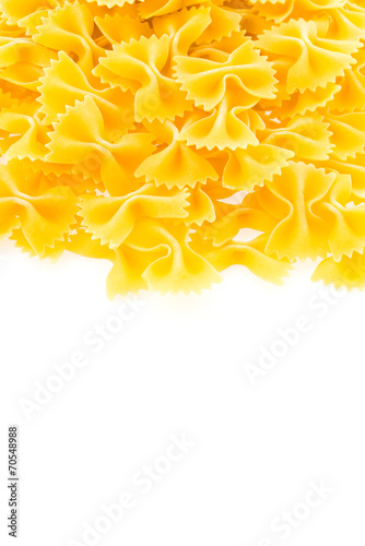 Pasta isolated on white background