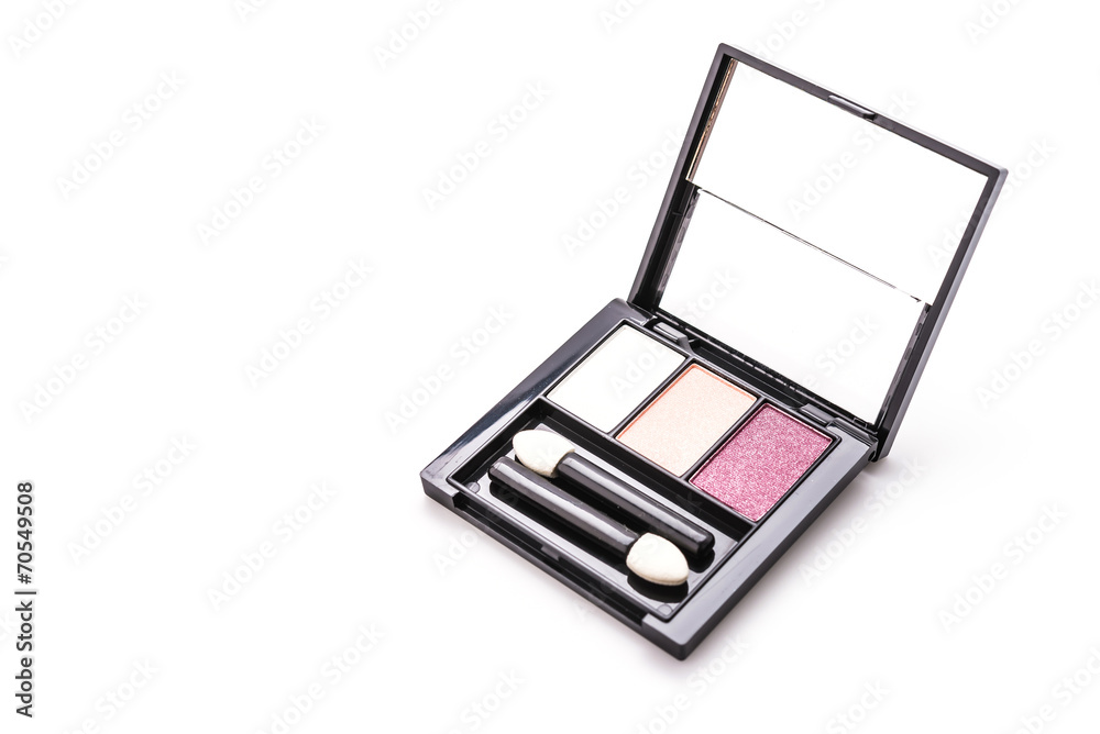 Eye shadow cosmetic isolated on white background Eye shadow cosmetic isolated on white background