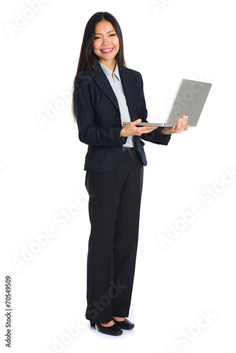 asian business female on a laptop © wong yu liang