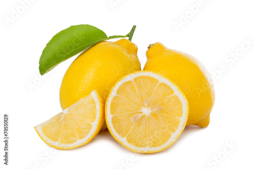 Lemon isolated on white background