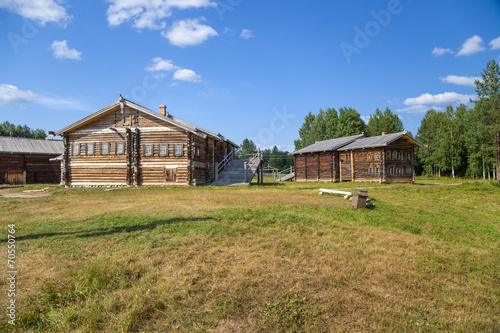 Malye Korely, Russia. House-yards,  the end of the XIX century photo