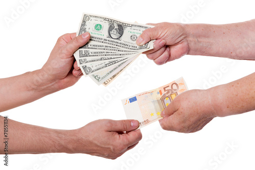 money exchange dollars for euros
