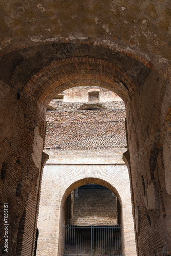 Arch inside the Coliseum in Rome, Italy © nicknick_ko