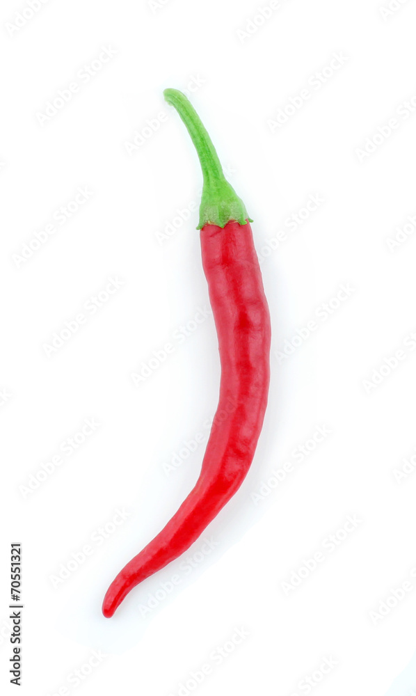 Red chili pepper. Isolated on a white background.
