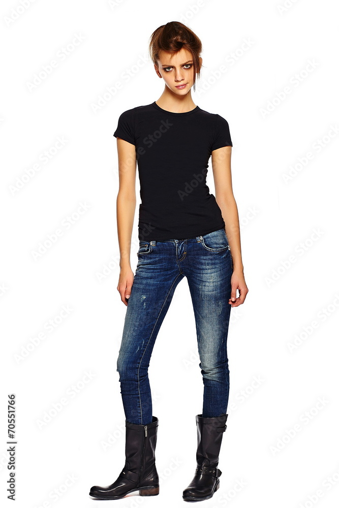 beautiful lifestyle young woman model in casual cloth beautiful lifestyle young woman model in casual cloth