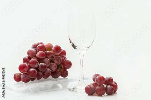 wine glass on a white background