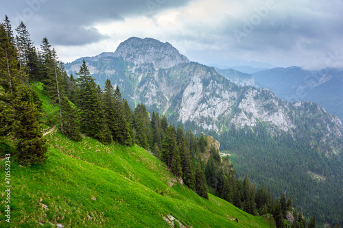 Idyllic scenery of Bavarian Alps in Germany