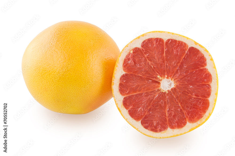Grapefruit and grapefruit slice Grapefruit and grapefruit slice