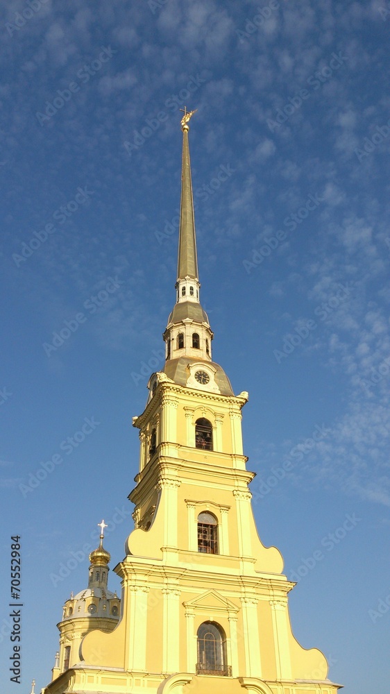 Facade of Peter and Paul cathedral in Saint-Petersburg, Russia. Facade of Peter and Paul cathedral in Saint-Petersburg, Russia.