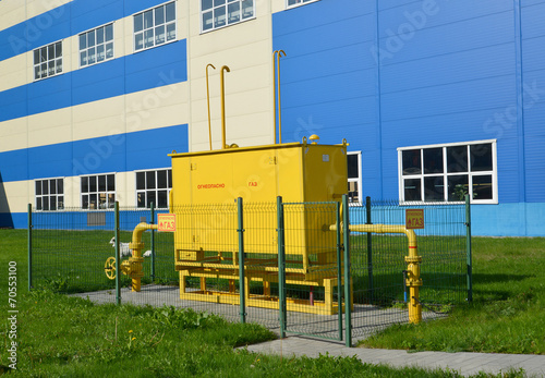 Gas-distributing case in the territory of the modern enterprise photo