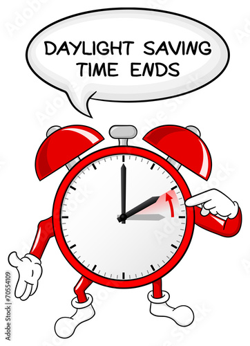 alarm clock change to standard time