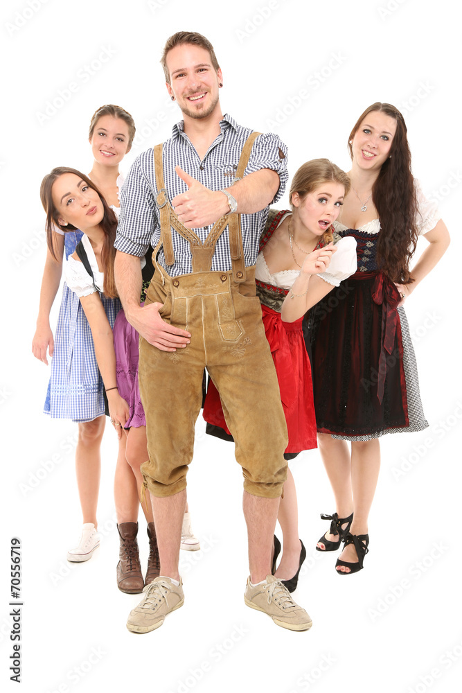 Fototapeta premium Oktoberfest Gruppe