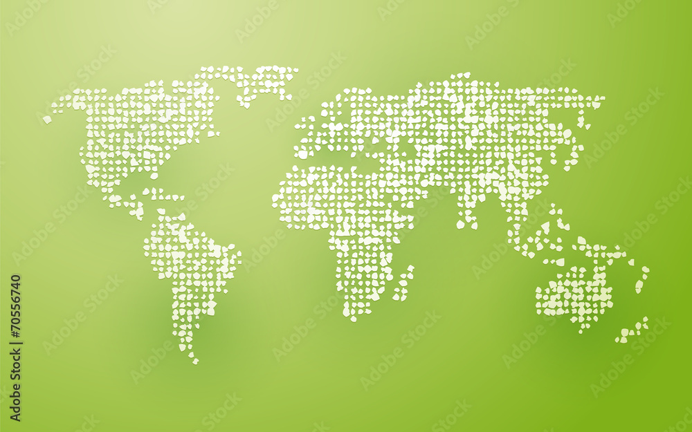 world map composition of the white pieces of paper world map composition of the white pieces of paper