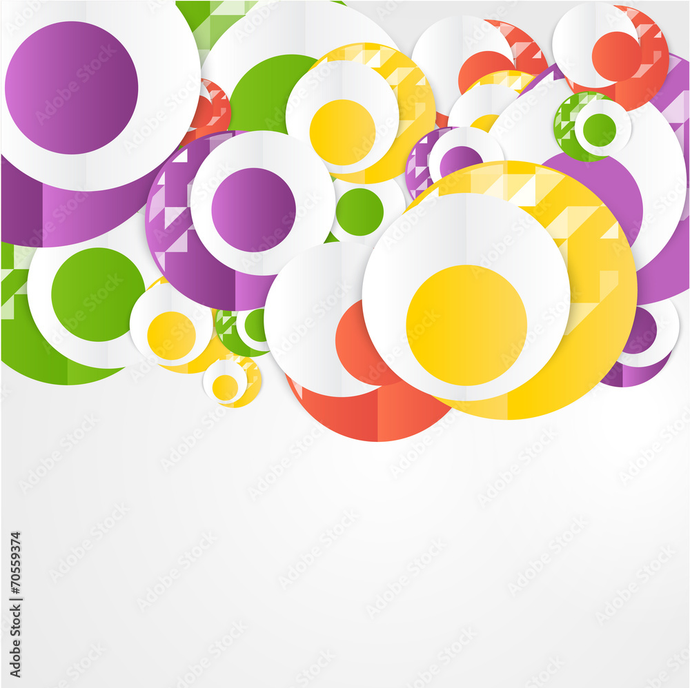 Obraz premium Vector abstract circles template. Object web