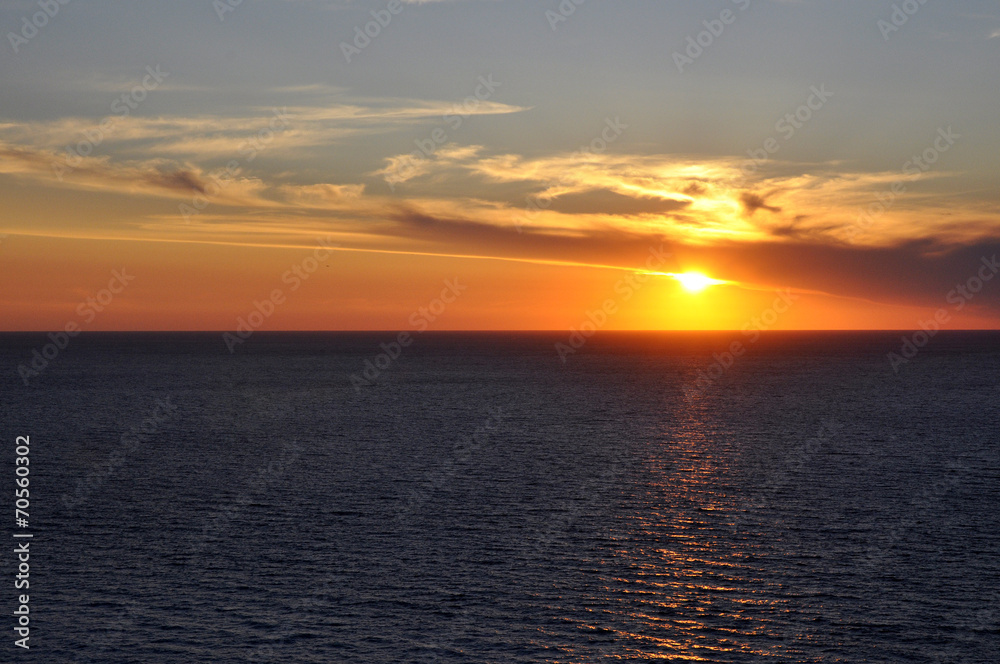 Sun over sea Lefkada