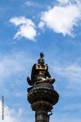 the sculpture in bhaktapur durbar square , nepal