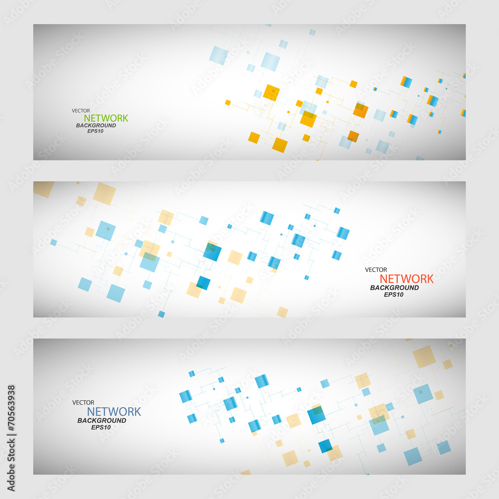 Fototapeta premium Vector color network connection and DNA atom