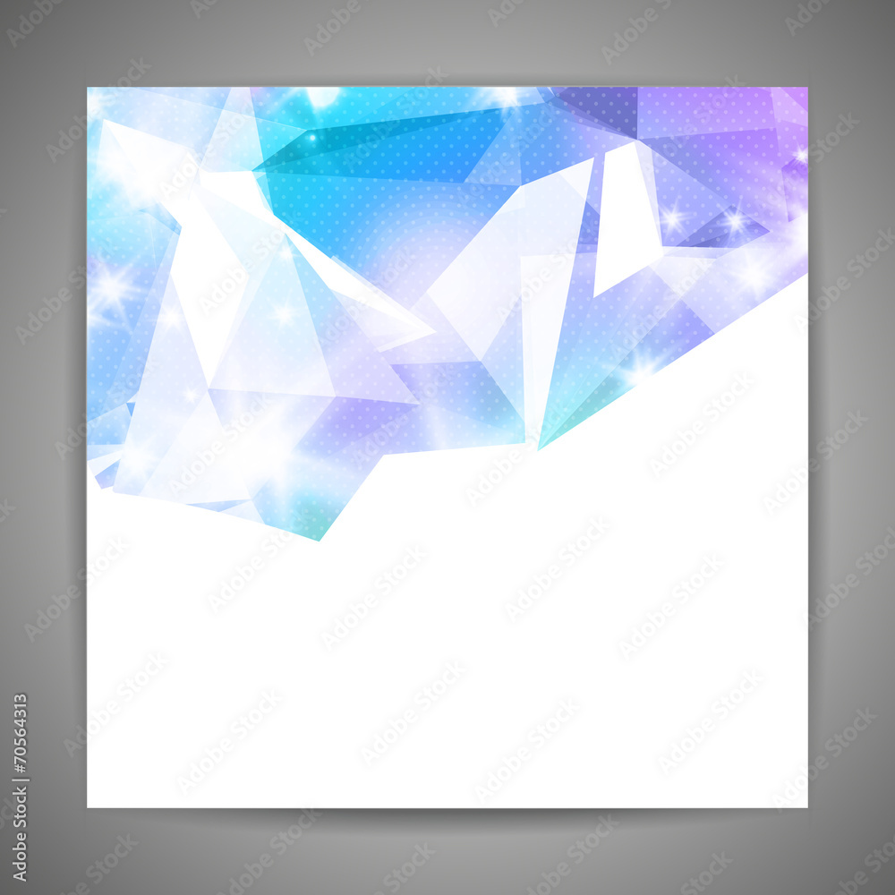 Abstract 3D geometric blue background. Abstract 3D geometric blue background.