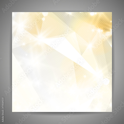 Abstract 3D geometric gold background.