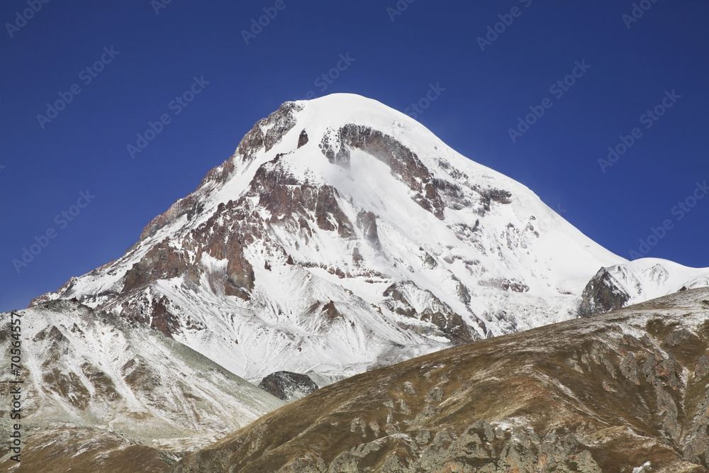 Mount Kazbek. Georgia