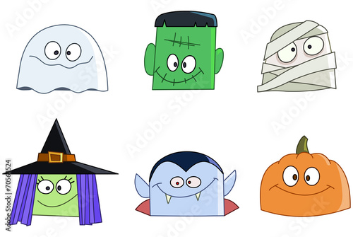 Halloween faces