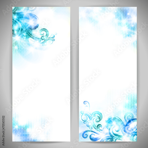 Set of fantasy vector banners.