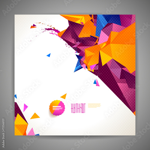 Polygonal geometric background for modern design