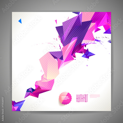 Polygonal geometric background for modern design